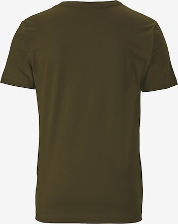 T-Shirt 'Peanuts - Snoopy Pilot' LOGOSHIRT en vert