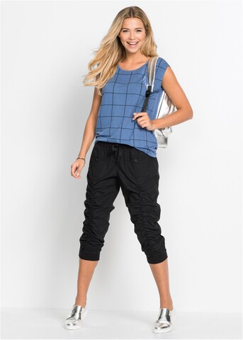 bonprix Tapered Hose in Schwarz