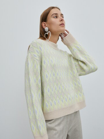 EDITED Sweater 'Pearl' in Green: front