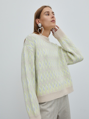 EDITED Sweater 'Pearl' in Green: front