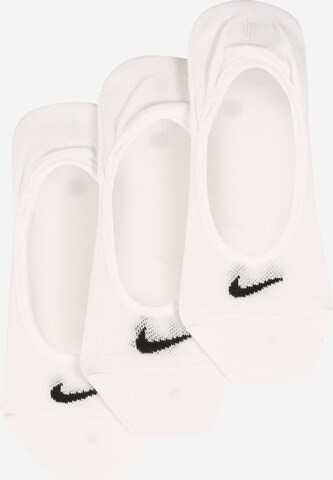 Calzino sportivo 'Lightweight No-Show' di NIKE in bianco: frontale