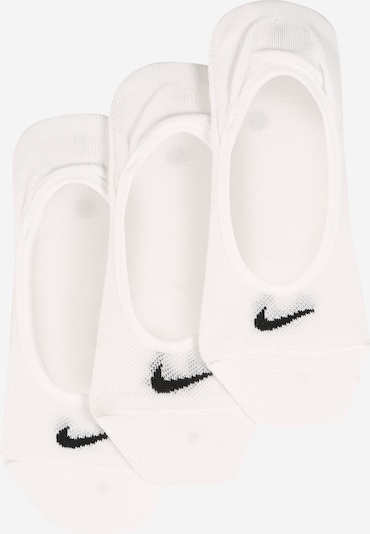 NIKE Chaussettes de sport 'Lightweight No-Show' en noir / blanc, Vue avec produit