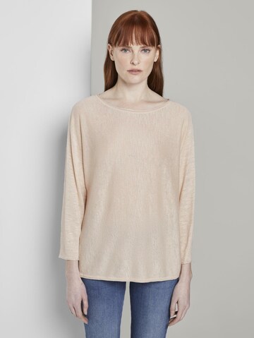 TOM TAILOR Pullover in Beige: predná strana