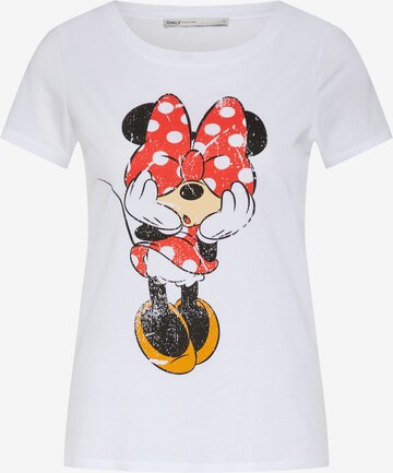 ONLY - Camiseta 'MICKEY VINTAGE' en blanco: frente