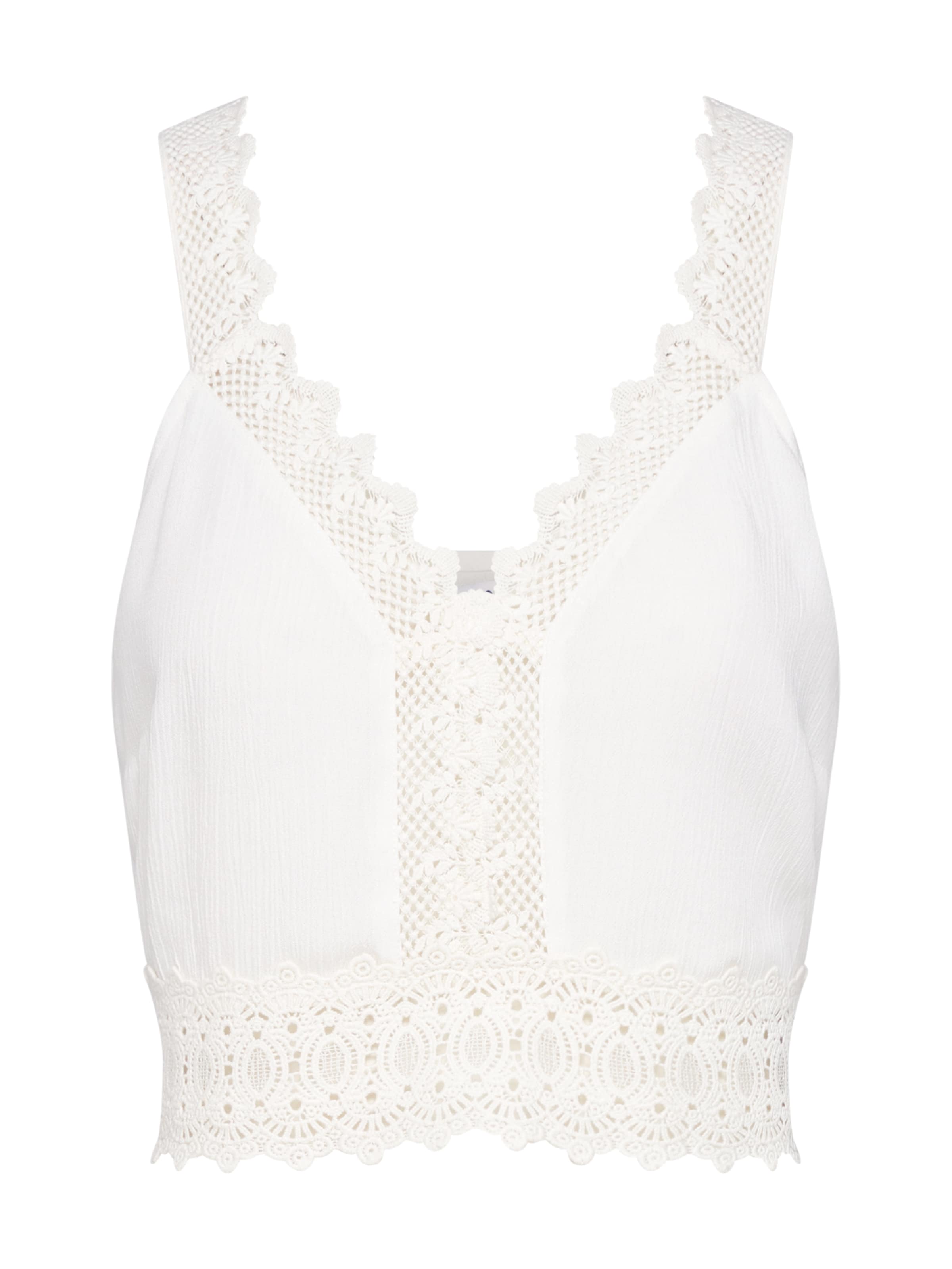 ABOUT YOU Topp 'Giona', värv valge: eest vaates