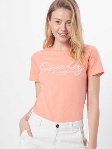 T-shirt 'Alice' Superdry en orange : devant