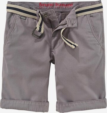 BRUNO BANANI Regular Chinoshorts in Grau: predná strana