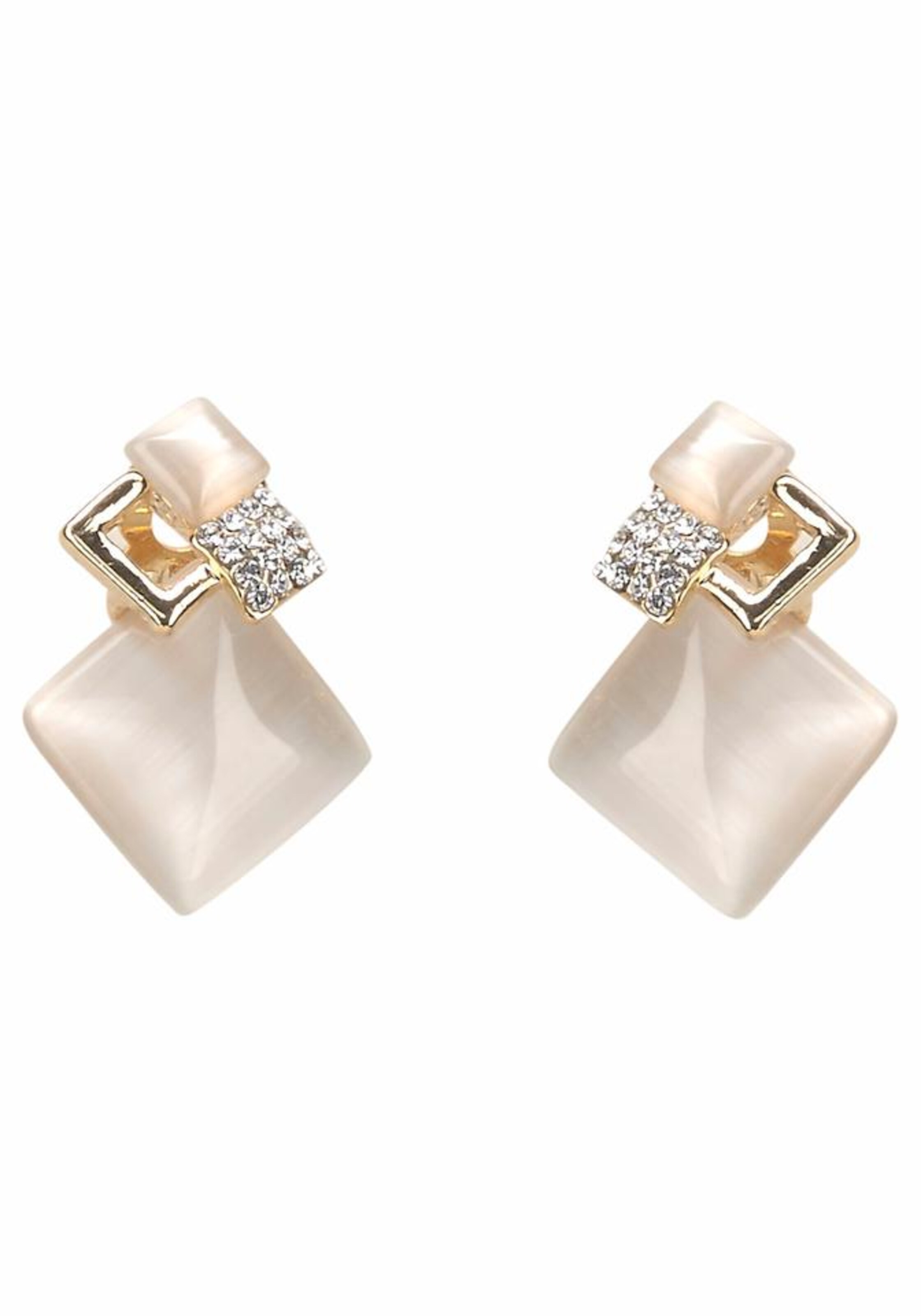 J. Jayz Earrings in Gold: front