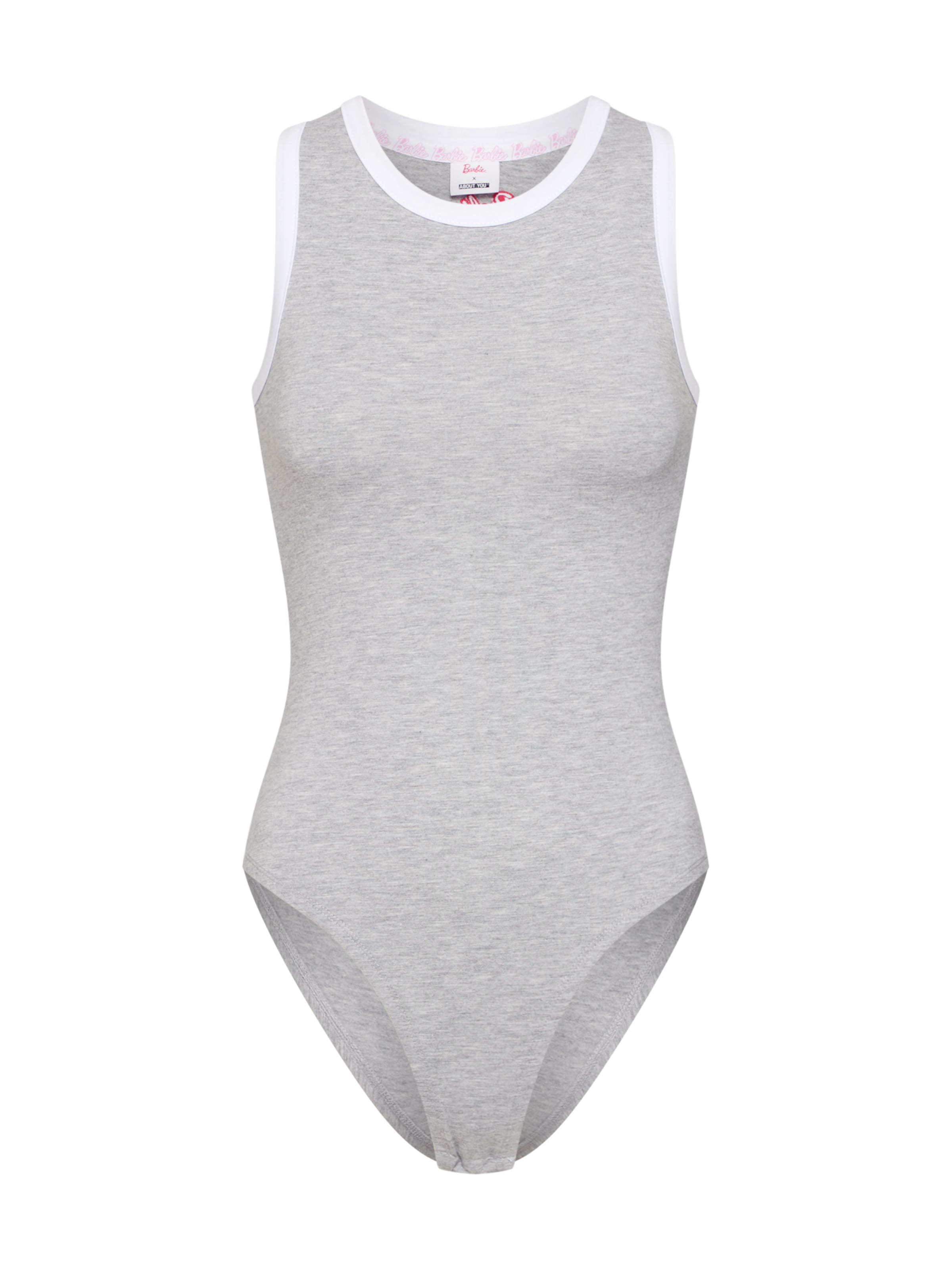 ABOUT YOU X Barbie - Top 'Helin' in de kleur Grijs gemêleerd