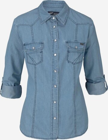 ARIZONA Jeansbluse in Blau