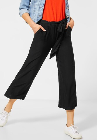 STREET ONE Wide leg Broek in Zwart: voorkant