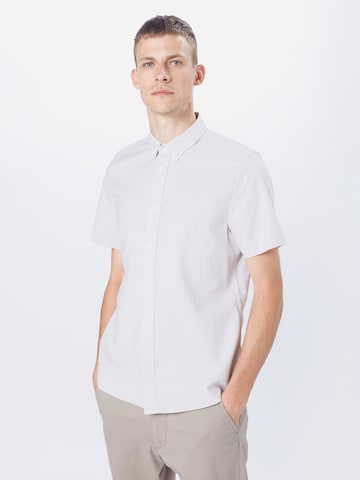 BURTON MENSWEAR LONDON Regular fit Button Up Shirt in White: front