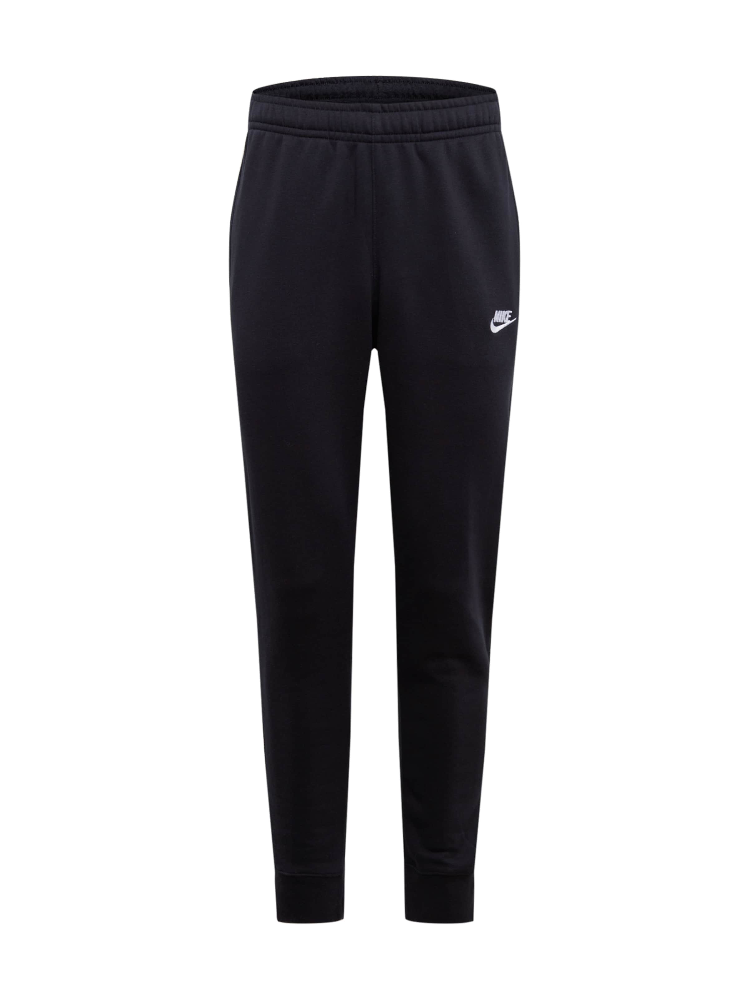 Pantalon 'Club Fleece' Nike Sportswear en noir : devant