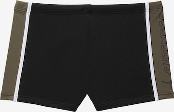 CHIEMSEE Athletic Swim Trunks in Black: front