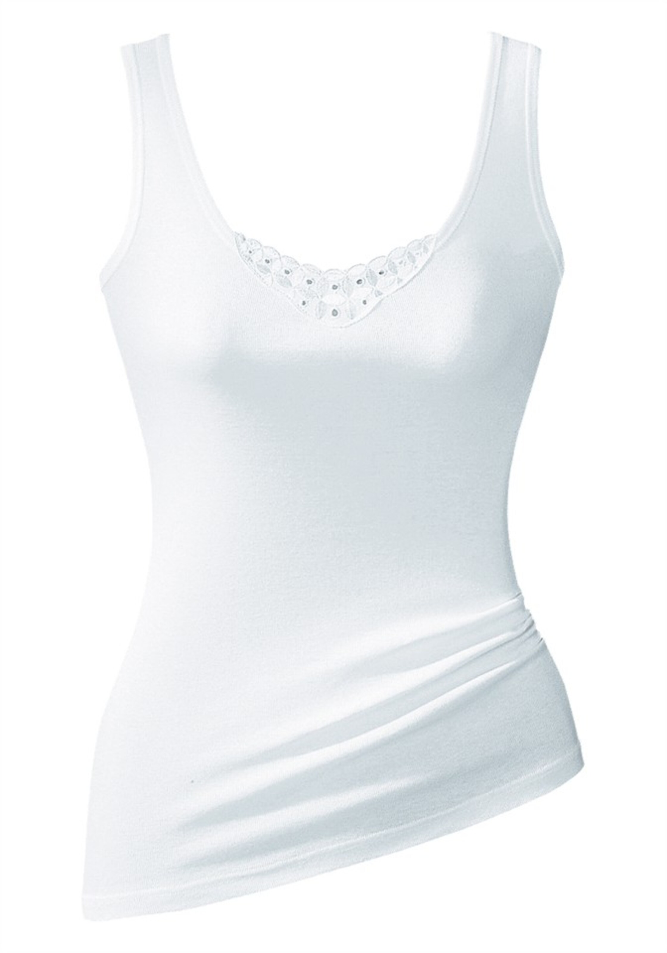 PETITE FLEUR Unterhemd in Weiß