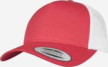 Casquette '5-Panel Retro' Flexfit en rouge : devant