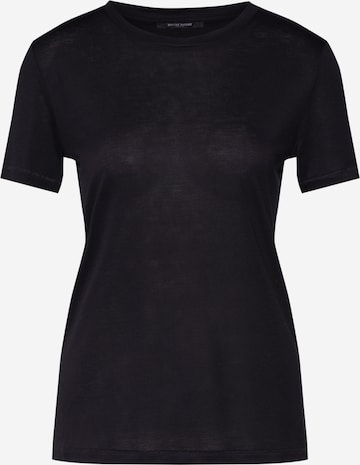 BRUUNS BAZAAR - Camiseta 'Katka' en negro: frente