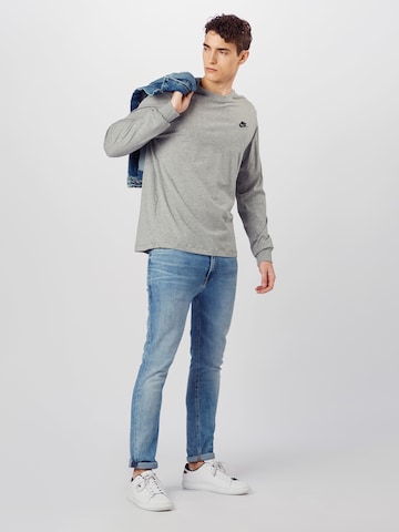 Nike Sportswear Shirt 'Club' in Grey