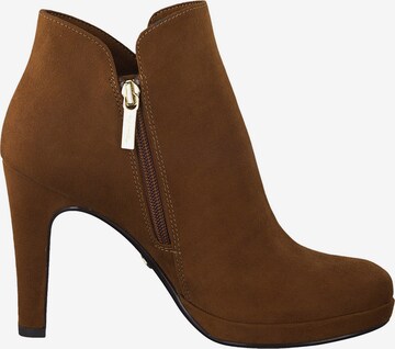 TAMARIS Ankle Boots 'Lycoris' in Brown