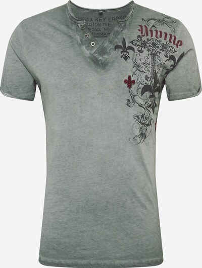 Key Largo T-Shirt in grau / schwarz, Produktansicht