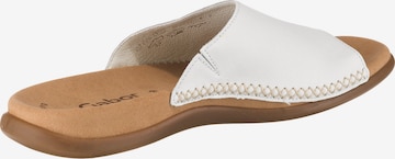 GABOR Mules in White