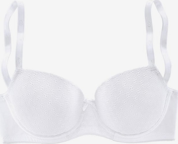 LASCANA T-shirt Bra in White: front