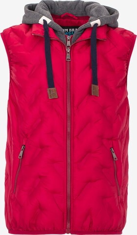 CIPO & BAXX Bodywarmer in Rood: voorkant