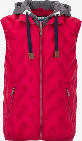 CIPO & BAXX Bodywarmer in Rood: voorkant