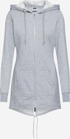 Veste de survêtement Urban Classics en gris : devant