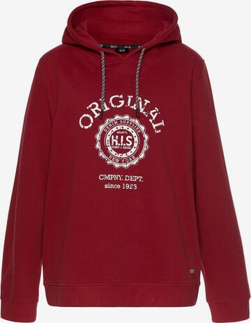 HIS JEANS Sweatshirt in Red: front