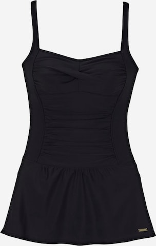 LASCANA Bustier Badeanzugkleid in Schwarz: predná strana