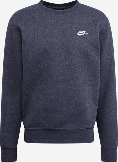 Nike Sportswear Bluzka sportowa 'Club Fleece' w kolorze nakrapiany szary / białym, Podgląd produktu
