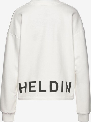 Herrlicher Sweatshirt in Weiß