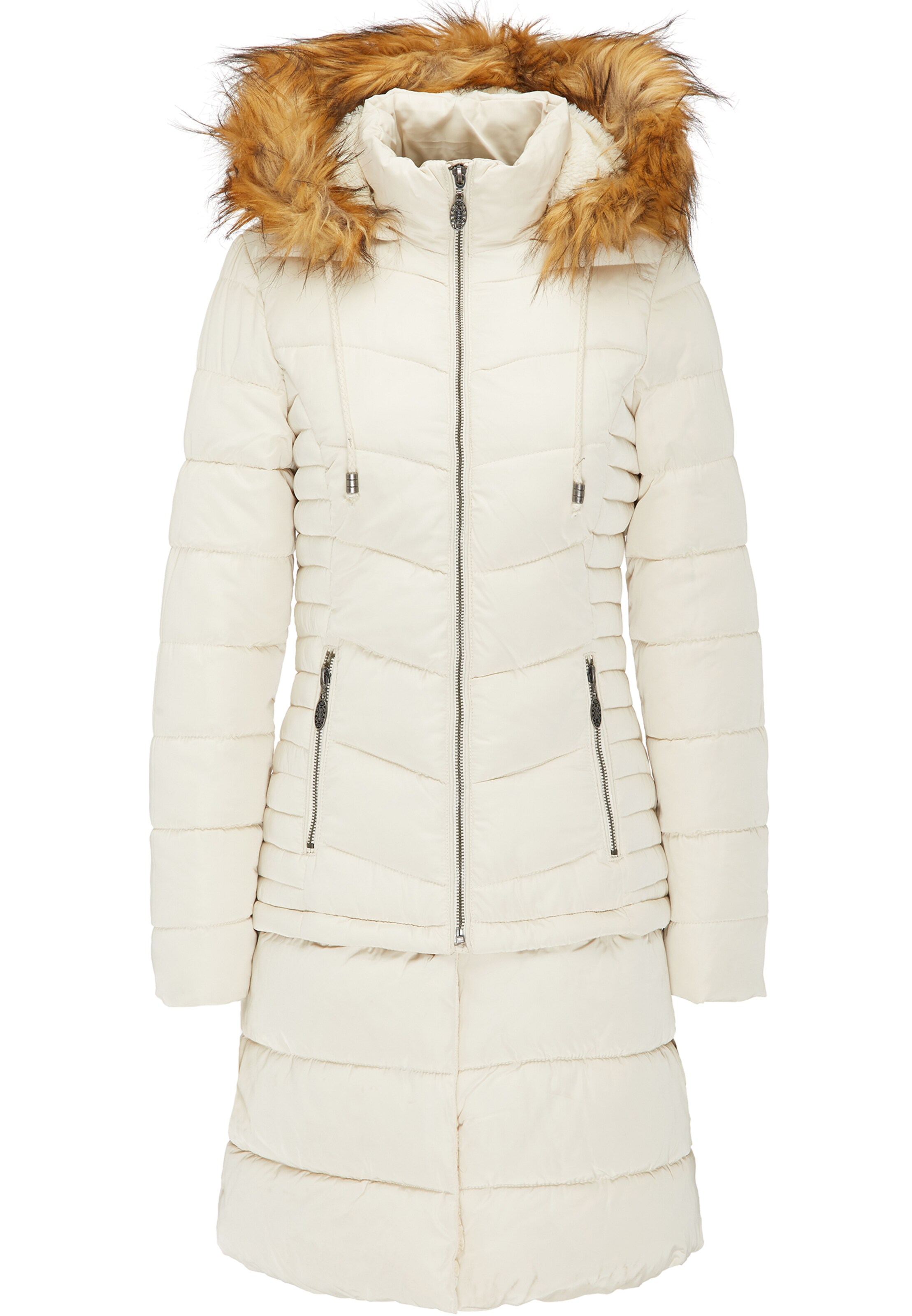 Usha - Parka in wollweiß