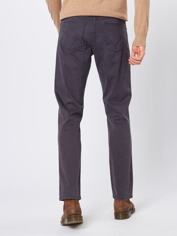 BRAX Regular Trousers 'Cooper Fancy' in Grey: back