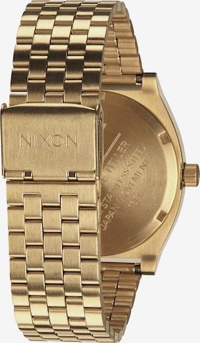 Nixon Analog Watch 'Time Teller' in Gold: back