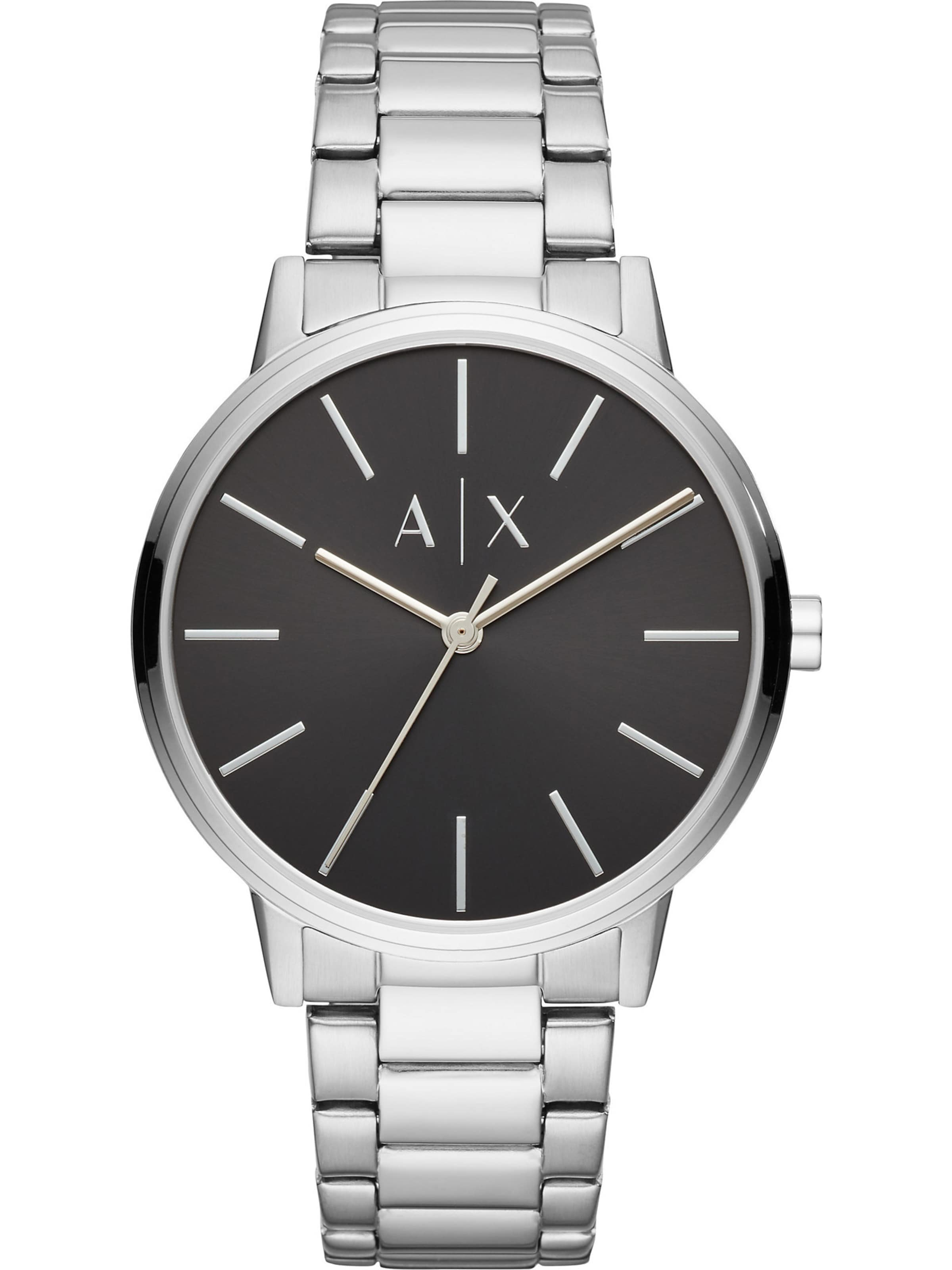 Montre à affichage analogique Emporio Armani en argent : devant