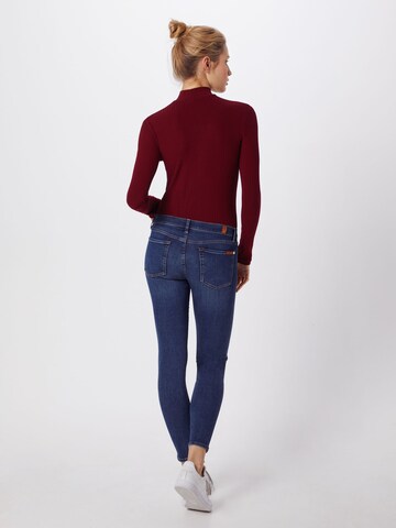 7 for all mankind Skinny Jeans 'The Skinny Crop' in Blau