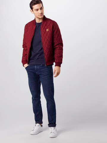 ALPHA INDUSTRIES Klasický střih Tričko – modrá