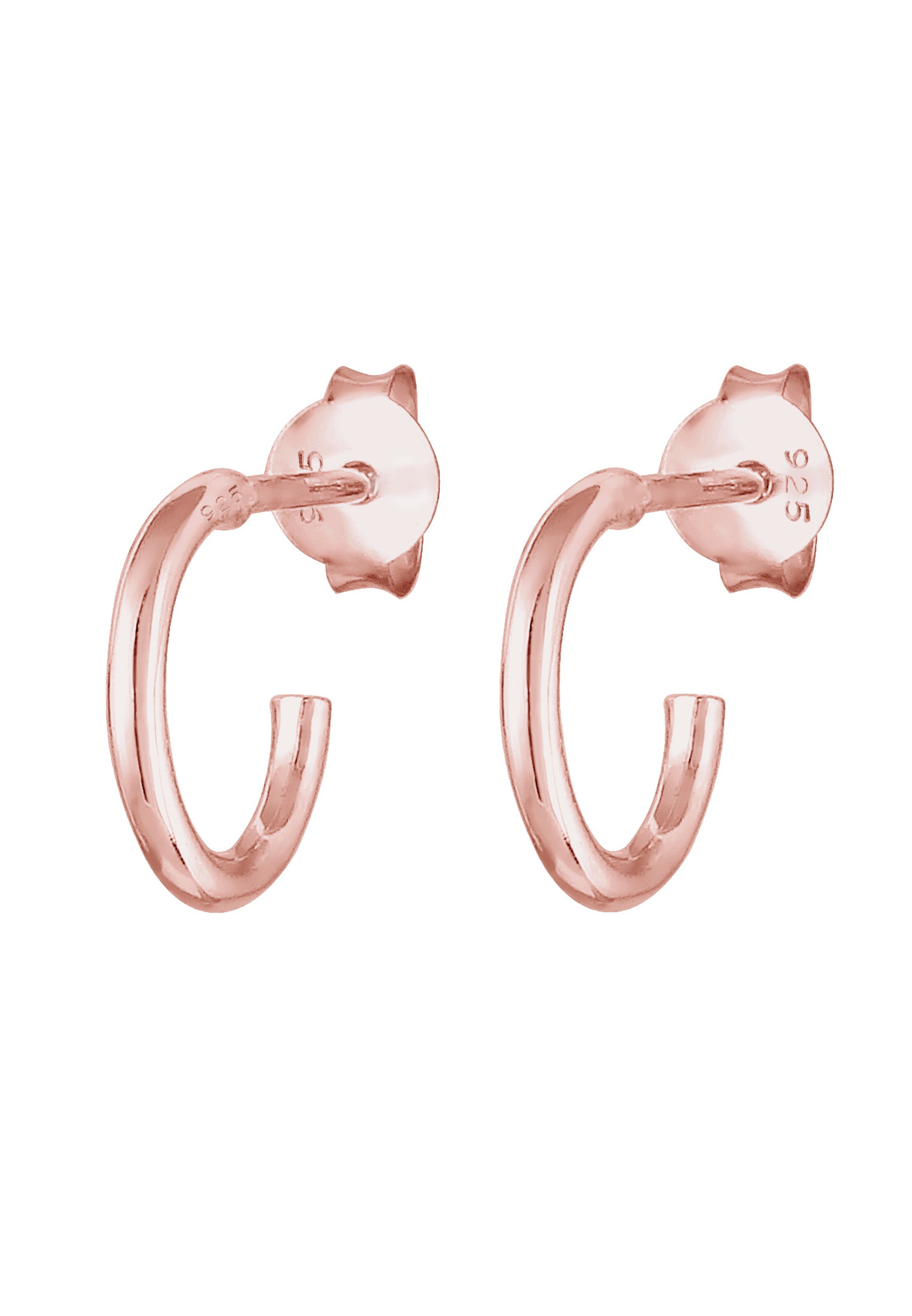 ELLI Ohrringe Creole 'Basic' in Gold: Vorderseite