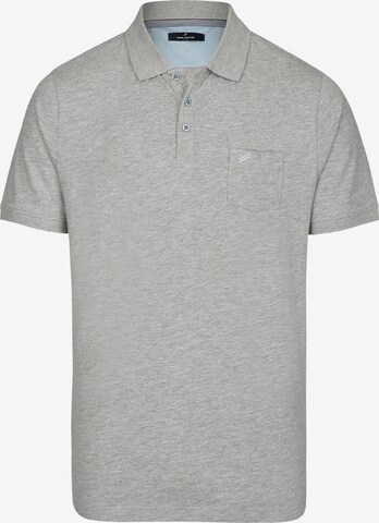 DANIEL HECHTER Hochwertiges Jersey Polo-Shirt in Grau: front