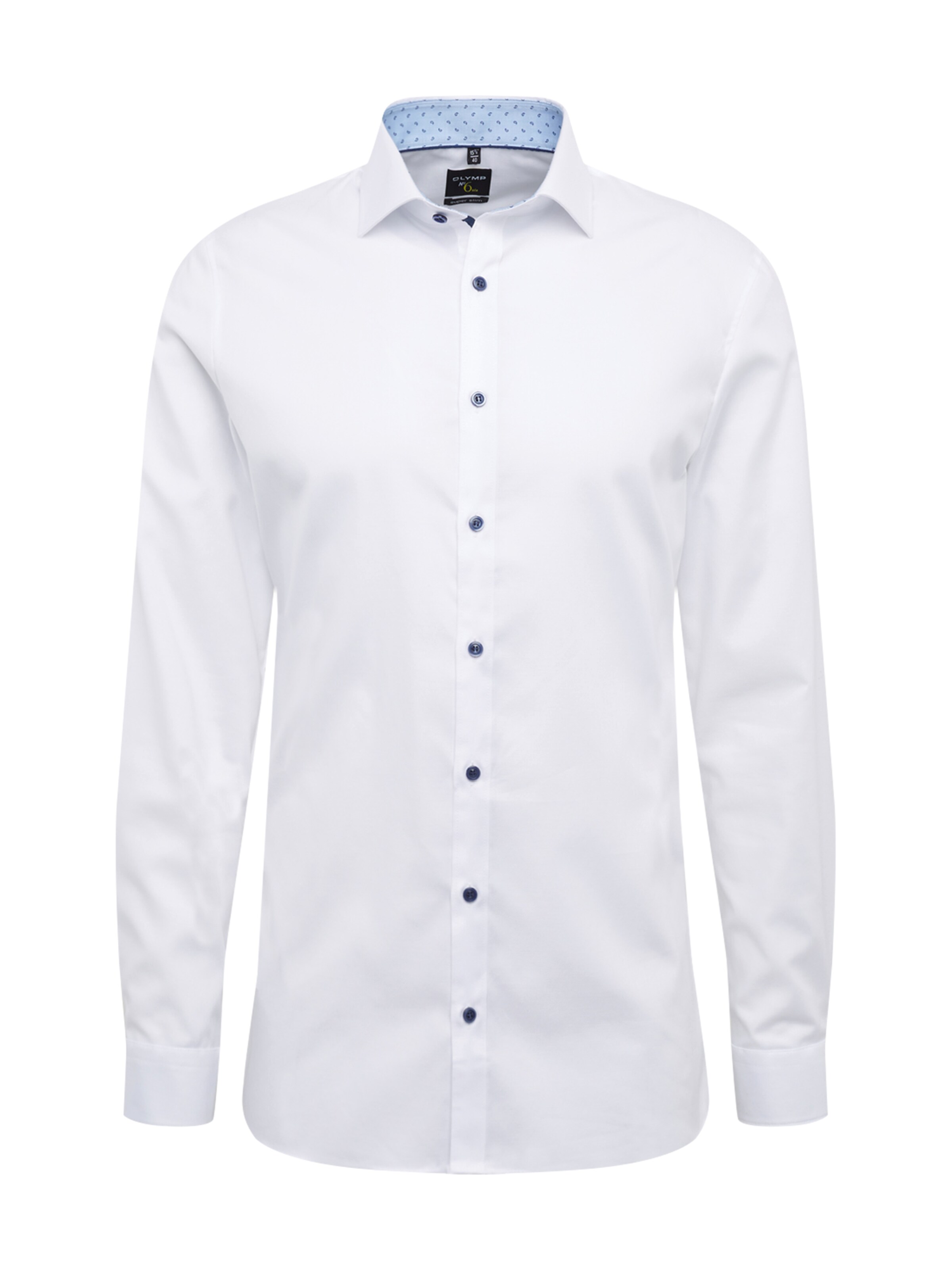 OLYMP - Zakelijk overhemd 'No. 6' in de kleur Wit