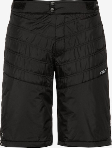 CMP Regular Outdoor Pants in Black: front