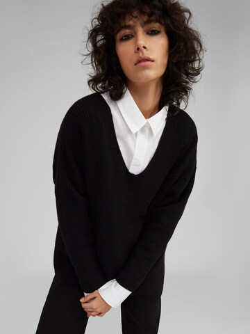 EDITED Pullover 'Akira' in Schwarz: Vorderseite