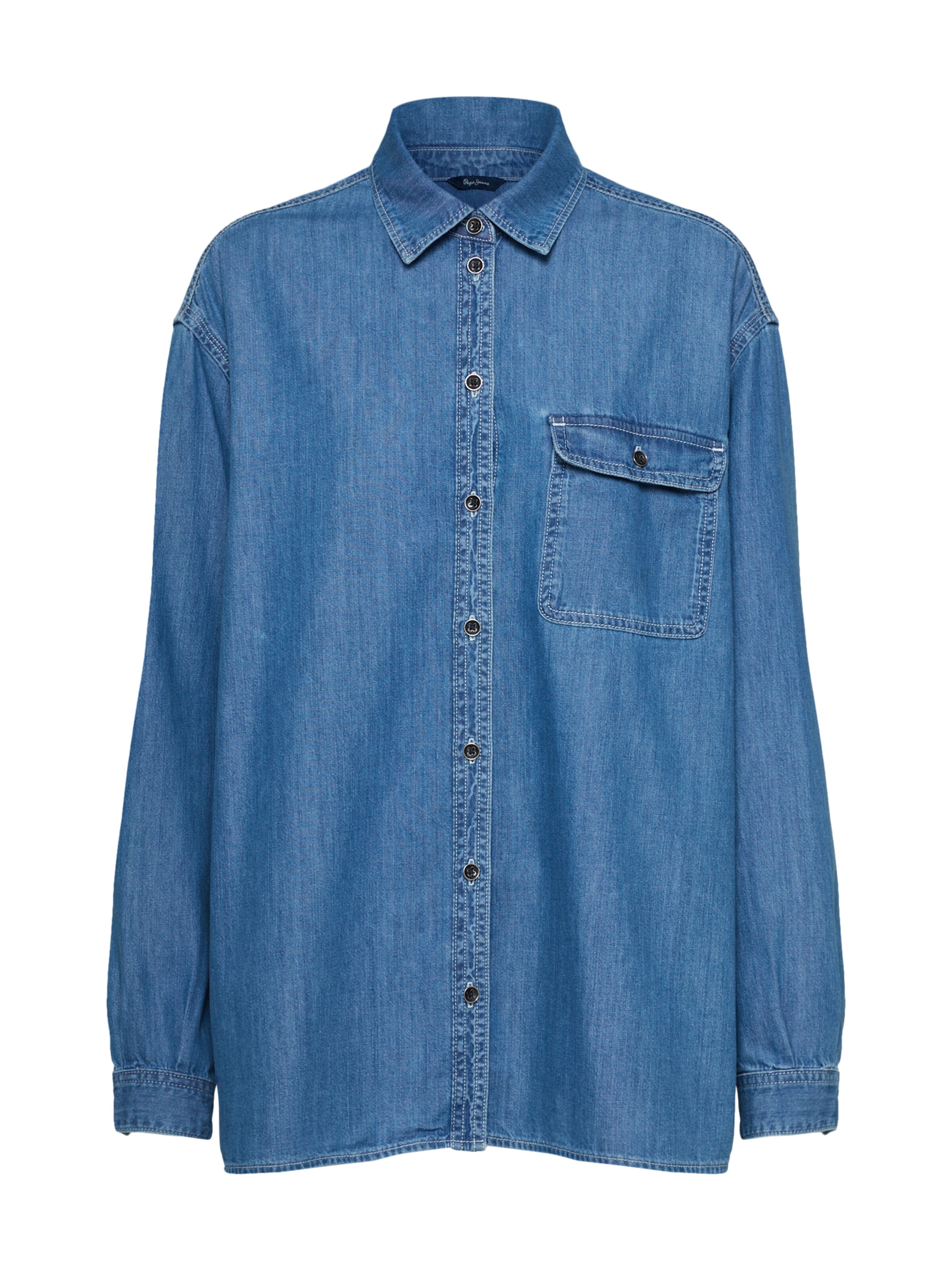 Pepe Jeans - Blouse 'Lara' in de kleur Blauw denim