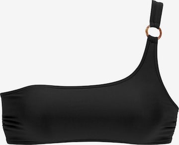 s.OliverBustier Bikini gornji dio 'Rome' - crna boja: prednji dio