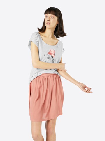 T-shirt 'It Hasi' Iriedaily en beige