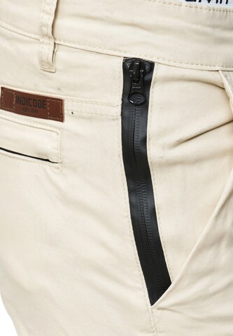 INDICODE JEANS Slimfit Cargobroek 'Mathews ' in Beige