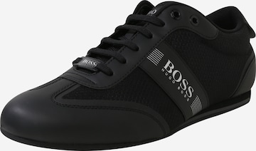 Sneaker low 'Ligter' de la BOSS Orange pe negru: față