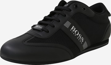 BOSS Orange Sneakers laag 'Ligter' in Zwart: voorkant